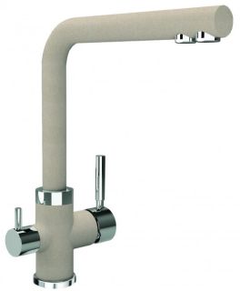 Смеситель для кухни Florentina Арес с подключением под фильтр бежевый